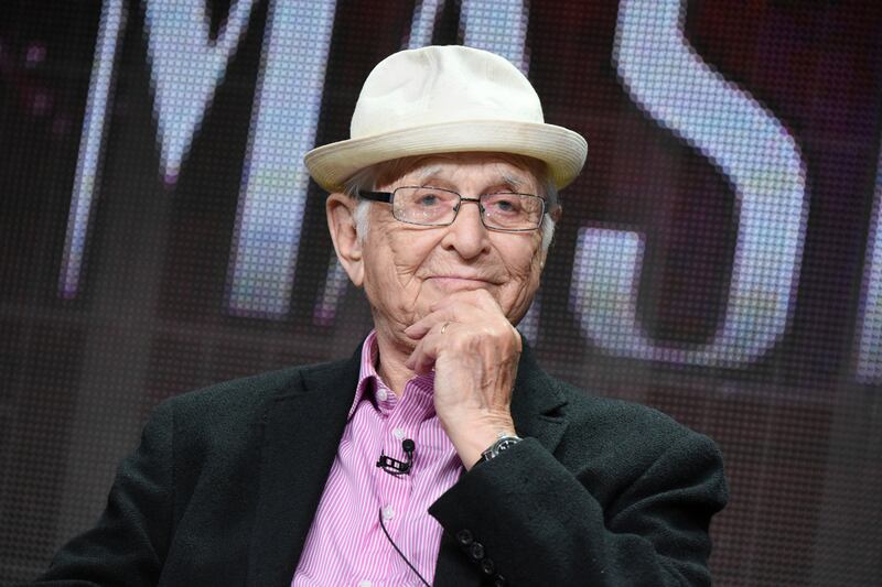 Norman Lear appears during the “American Masters: Norman Lear” panel at the PBS Summer TCA Tour in 2015 in Beverly Hills,
