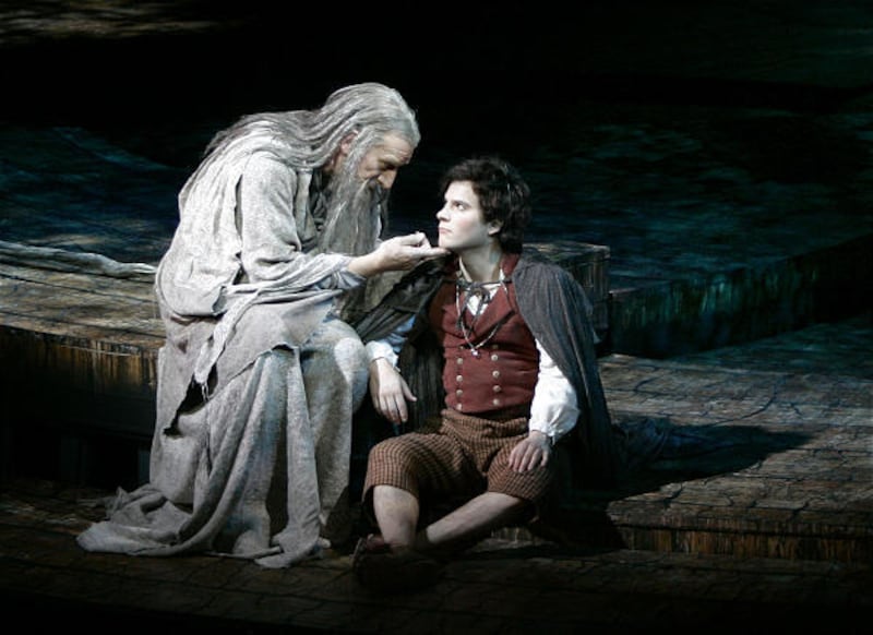 Gandalf and Frodo from the "Lord of the Rings" musical.