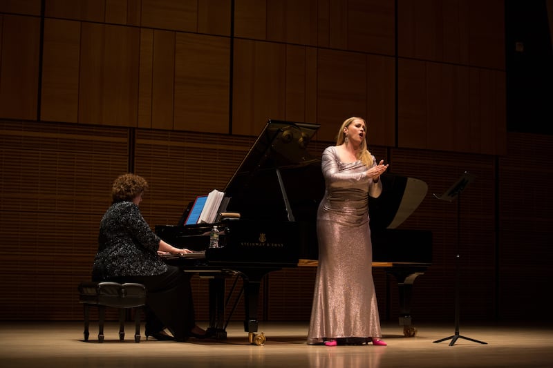 Rachel Willis-Sørensen performs at Carnegie Hall in a recital presented by the Center for Latter-day Saint Arts.