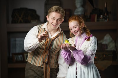 Kooper Campbell as Jesse Tuck and Mia Bagley as Winnie Foster in Hale Centre Theatre’s "Tuck Everlasting."