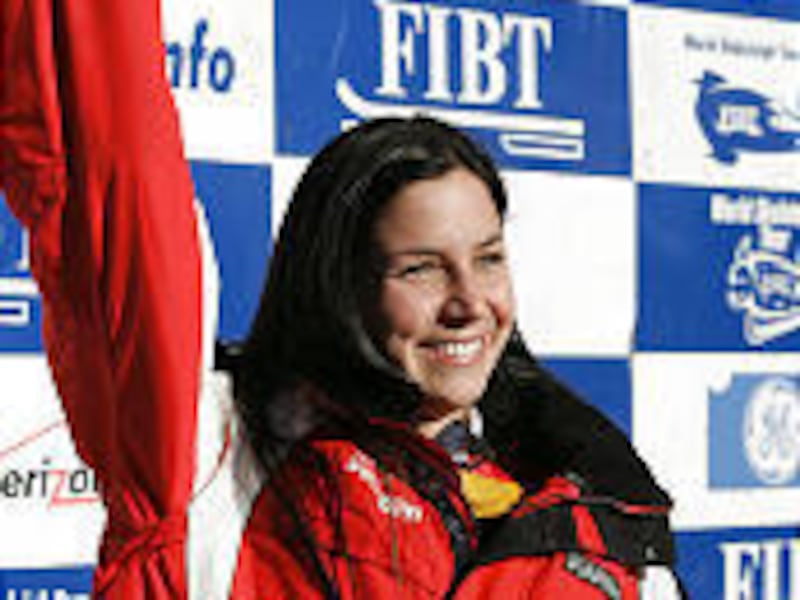 UVSC senior Noelle Pikus-Pace clinched the World Cup championship in women's skeleton by placing third in a heat on Friday at Lake Placid, N.Y.