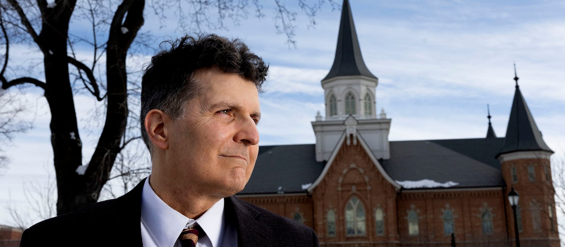 Don Bradley, Latter-day Saint historian, is pictured at the Provo City Center Temple on Friday, Feb. 24, 2023.