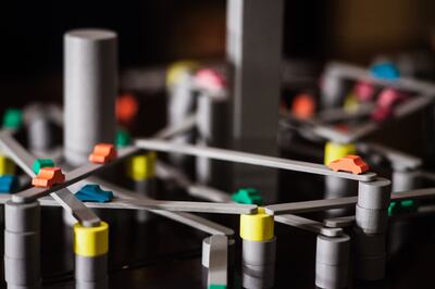 "Tokyo Highway" has players building out convoluted, intertwined highways that will have the whole room anxiously watching to see who knocks the whole thing over.