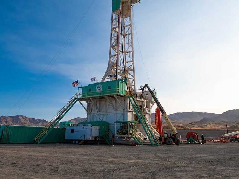 Drilling of a deep “deviated” well near Milford, Beaver County.