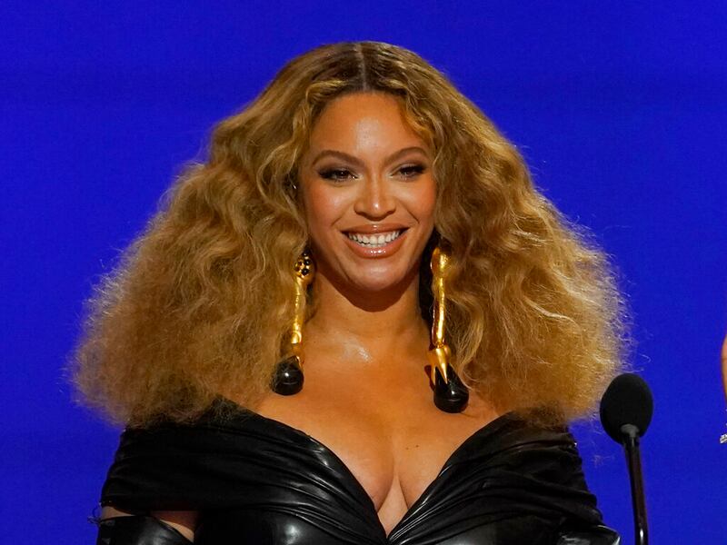 Beyonce appears at the 63rd annual Grammy Awards in Los Angeles.