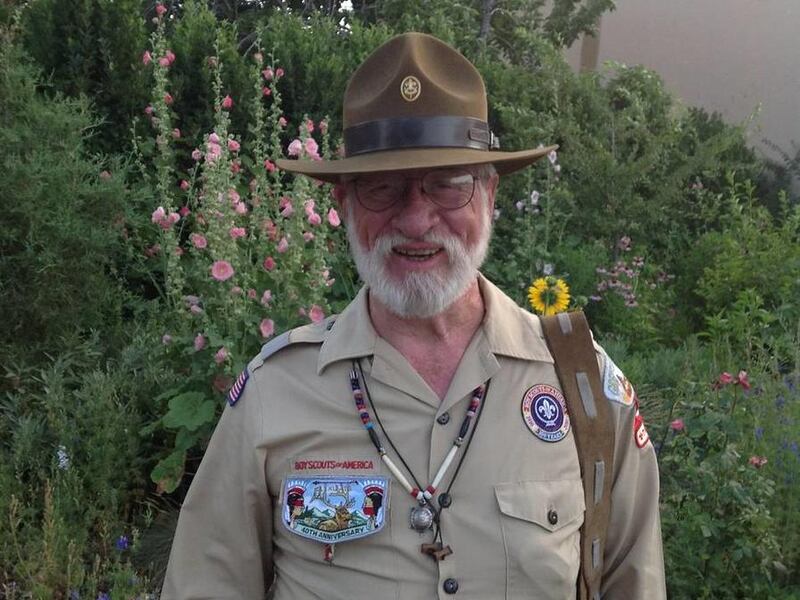 Bob Tanner, involved in scouting since age 9, has saved ashes from more than 300 campfires where a feeling of good will presides.