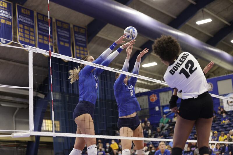 BYU and Purdue play in the Sweet 16 of the NCAA women’s volleyball tournament on Thursday, Dec. 9, 2021, in Pittsburgh, Pennsylvania.