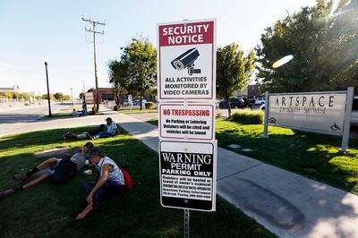 Posted signs are seen on 500 West in Salt Lake City on Friday, Aug. 11, 2017.