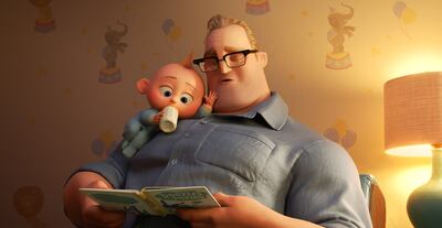 BEDTIME STORY – In “Incredibles 2,” Bob navigates life at home with the Parr kids while Helen leads a campaign to bring back Supers. But when baby Jack-Jack shows some surprising changes - including the appearance of a few unexpected super powers—Bob find