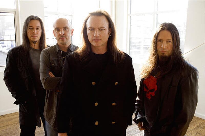 From left, Ed Jackson, Scott Rockenfield, Geoff Tate and Michael Wilton of Queensryche.