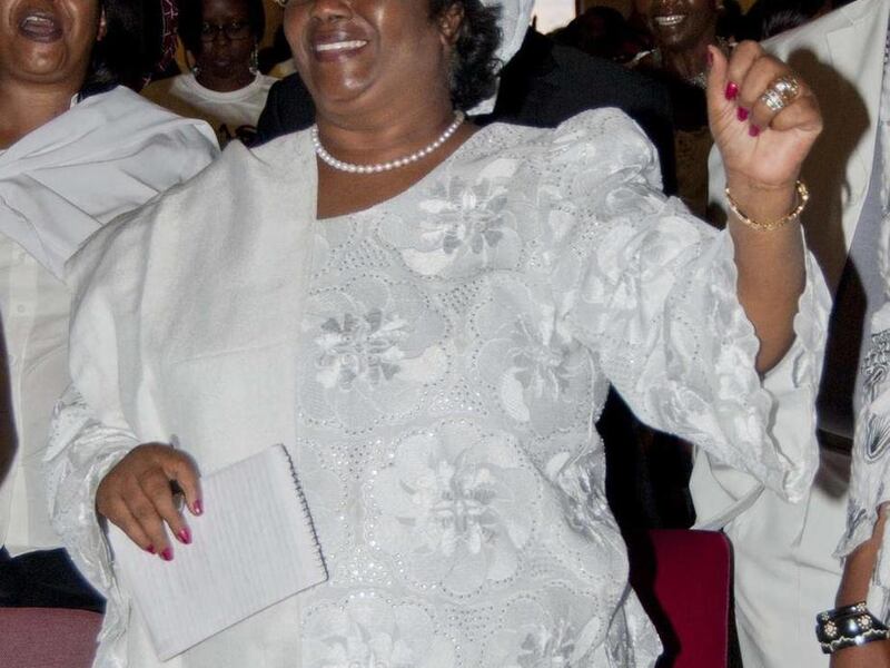 In this photo taken Jan. 20, 2012, deputy president, Joyce Banda attends a protest against abuse of women, in Blantyre, Malawi. On Saturday April 7, 2012, Banda was sworn in as the country's new President, to replace the late president Bingu wa Mutharika