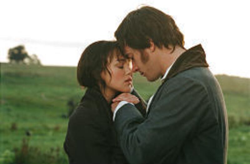 Keira Knightley and Matthew MacFadyen star in big-screen version of Jane Austen's "Pride \& Prejudice."