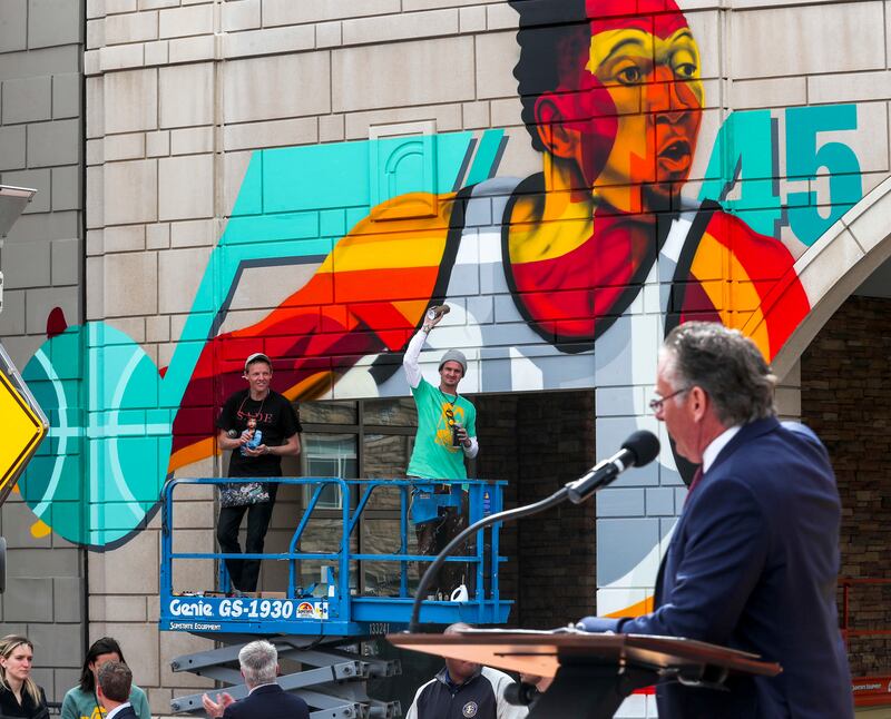 A formal dedication of a To Be Announced structure will take place with Utah Jazz Player Donovan Mitchell, his mother, Nicole, Vicki Varela, managing director of Utah Office of Tourism and Film, and David J. Larcher, President of Vestar (owner of The Gate