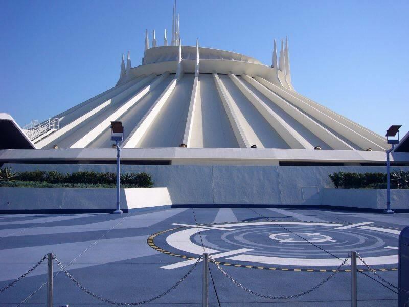 Space Mountain in Tomorrowland at Disneyland