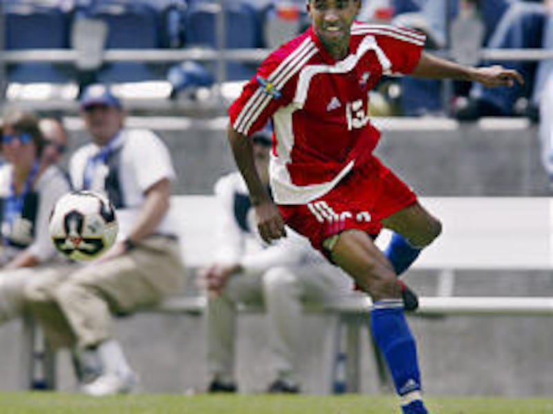 Cuba's Maykel Galindo moves to the ball against Costa Rica during the CONCACAF Gold Cup tournament in Seattle last July.