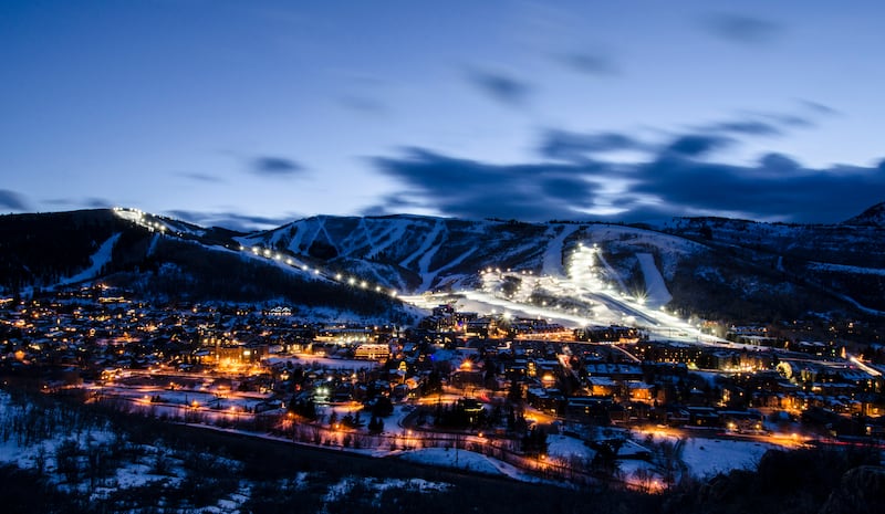 Park City at night.