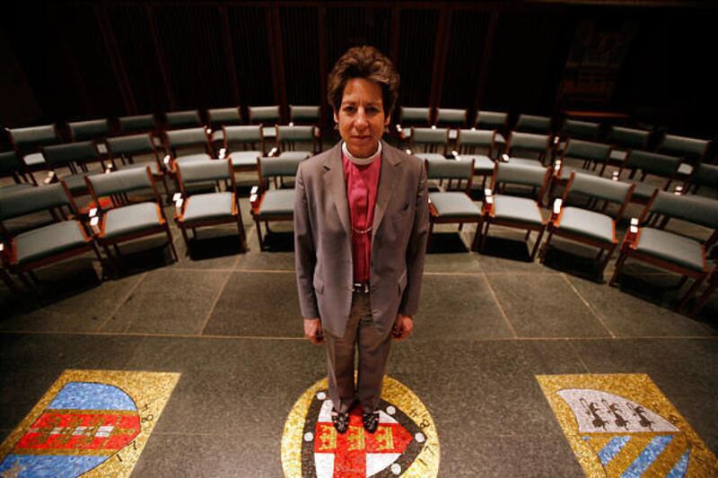 Episcopal Presiding Bishop Katharine Jefferts Schori at the Episcopal Church national headquarters in New York this past week.