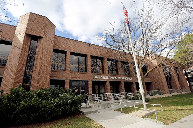 The Utah State Board of Education building in Salt Lake City is pictured on Tuesday, March 31, 2020.