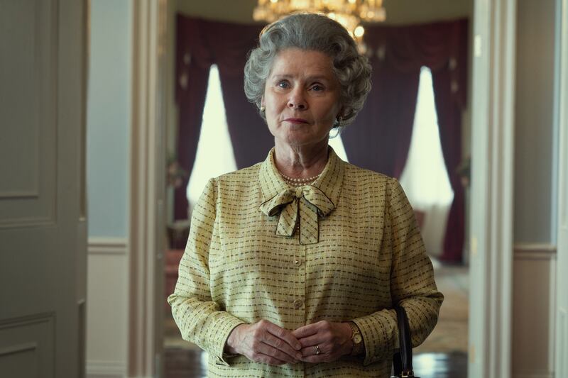 Imelda Staunton as Queen Elizabeth II in “The Crown.”