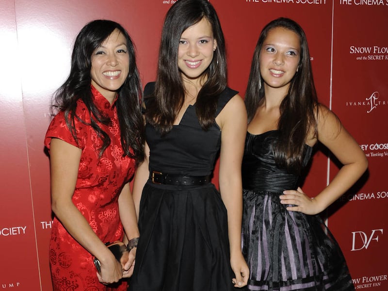 Writer Amy Chua, left, and daughters Sophia Chua-Rubenfeld and Louisa Chua-Rubenfeld attend a special screening of 'Snow Flower and the Secret Fan' hosted by the Cinema Society at the Tribeca Grand Hotel on Wednesday, July 13, 2011 in New York.