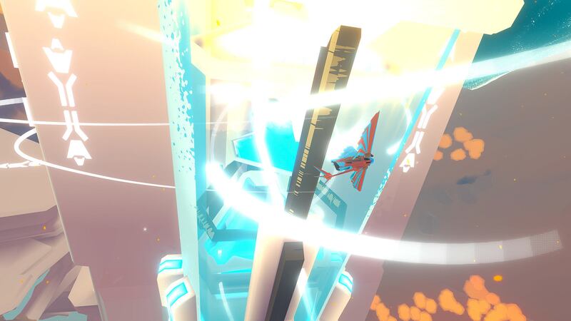 A spacecraft flies through the Inverse in "InnerSpace."