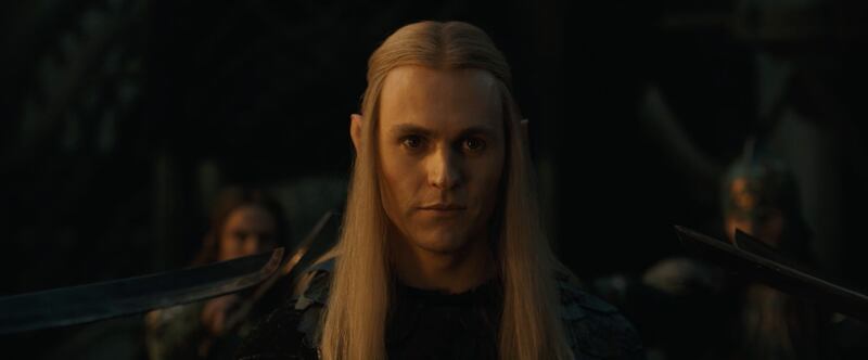 Charlie Vickers as Sauron in "The Rings of Power" Season 2.