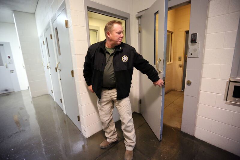 Carbon County Sheriff Jeff Wood walks through the Carbon County Jail in Price on Tuesday, Dec. 19, 2017. Carbon County is facing an opioid epidemic.