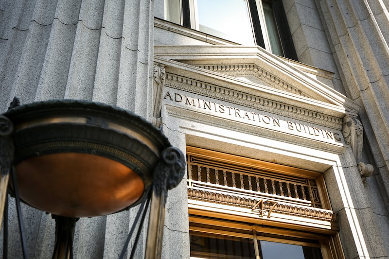 The exterior of the Church Administration Building in Salt Lake City on Monday, Sept. 18, 2017.