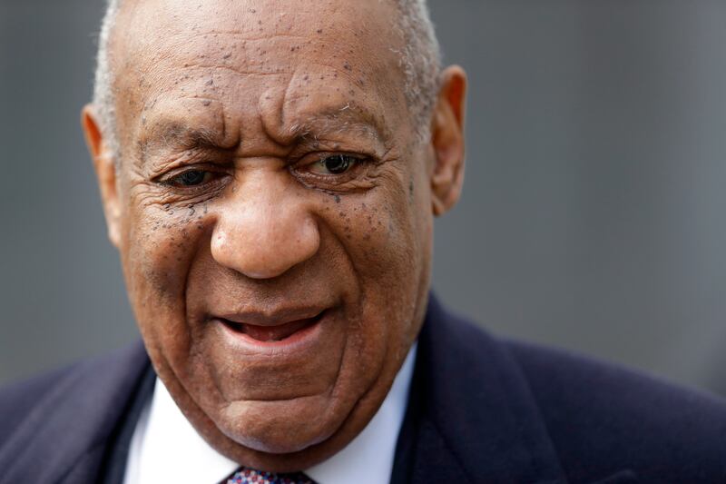 This April 18, 2018, photo shows Bill Cosby arriving for his sexual assault trial at the Montgomery County Courthouse in Norristown. Cosby has been moved to a general population unit as he serves three to 10 years in prison for sexual assault in Pennsylva