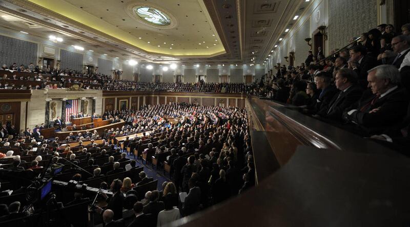 President Barack Obama delivers his 2013 State of the Union address. Obama centered his address on boosting job creation, immigration reform and climate change.