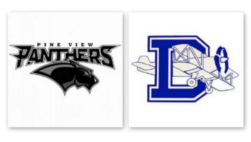 Pine View logo, Dixie logo