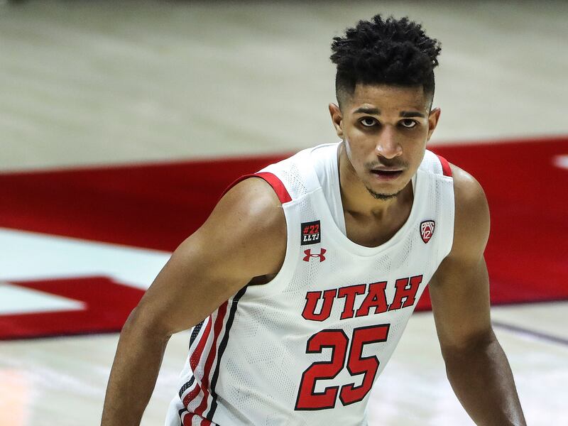 Utah Utes guard Alfonso Plummer looks for the ball during a Pac-12 game against Oregon State at the Huntsman Center on the University of Utah campus in Salt Lake City.