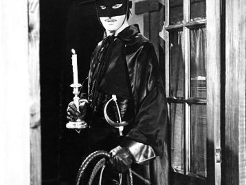 Guy Williams stars as Zorro in the 1950s Disney series.