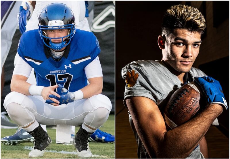 BYU quarterback signee Jacob Conover threw a touchdown pass to Orem High and USC commit wide receiver Puka Nacua during the Polynesian Bowl.