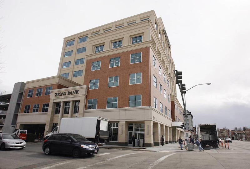 Zions Bank building on University Ave. and 200 South in downtown Provo, Friday, March 26, 2010.