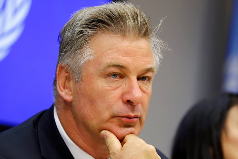 Actor Alec Baldwin at United Nations headquarters.