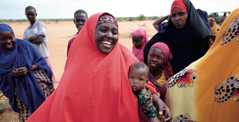 Individuals at the Ifo Refugee Camp in Kenya received aid through a joint project with the World Food Programme and The Church of Jesus Christ of Latter-day Saints.