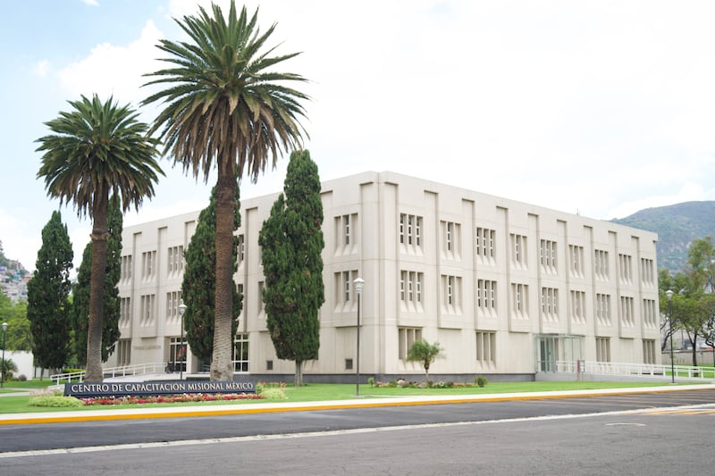 A building on the campus of the Mexico Missionary Training Center located in Mexico City, Mexico, is pictured.