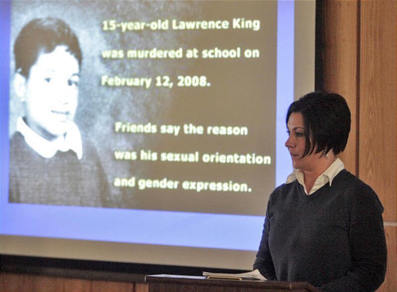 Rachel McNeil of the Utah Pride Center visited American Fork Wednesday to open discourse in the community on gay issues.