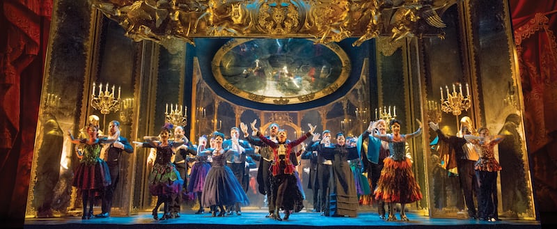 The national touring company of "The Phantom of the Opera" performs "Masquerade."