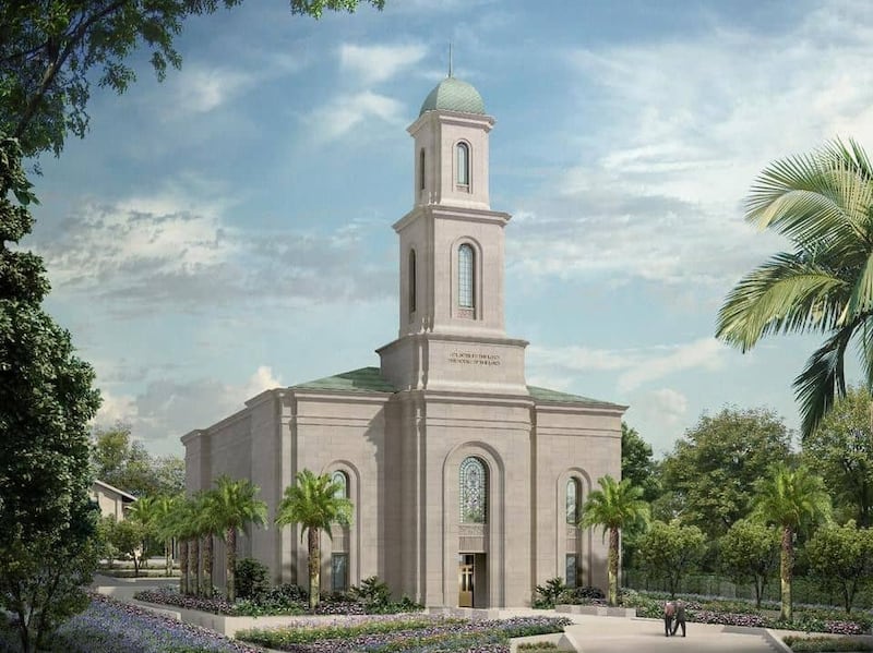A rendering of the Davao Philippines Temple.