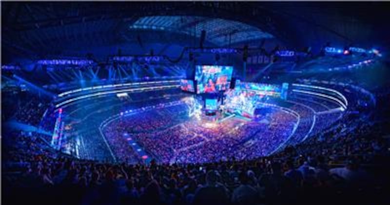 Photo of WrestleMania 38 from AT&T Stadium.