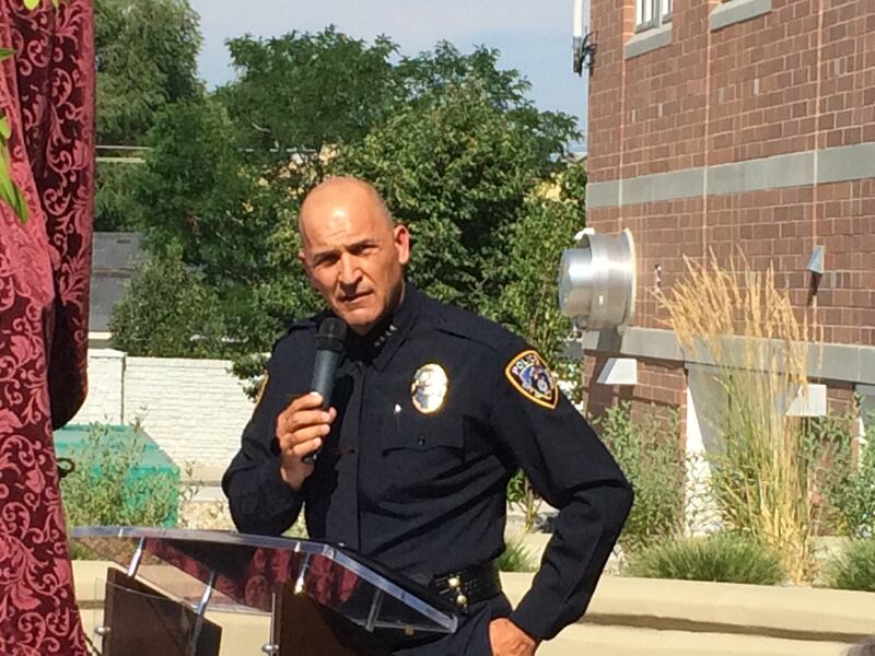 FILE - Draper Police Chief Bryan Roberts speaks at City Hall on Thursday, July 13, 2017. The Draper City Council voted Tuesday night to fire its police chief.