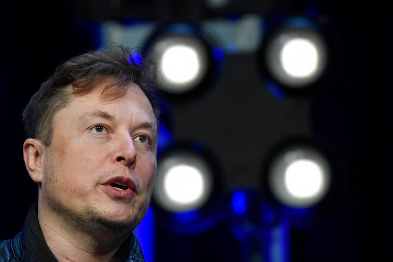 Elon Musk speaks at the SATELLITE Conference and Exhibition March 9, 2020, in Washington.
