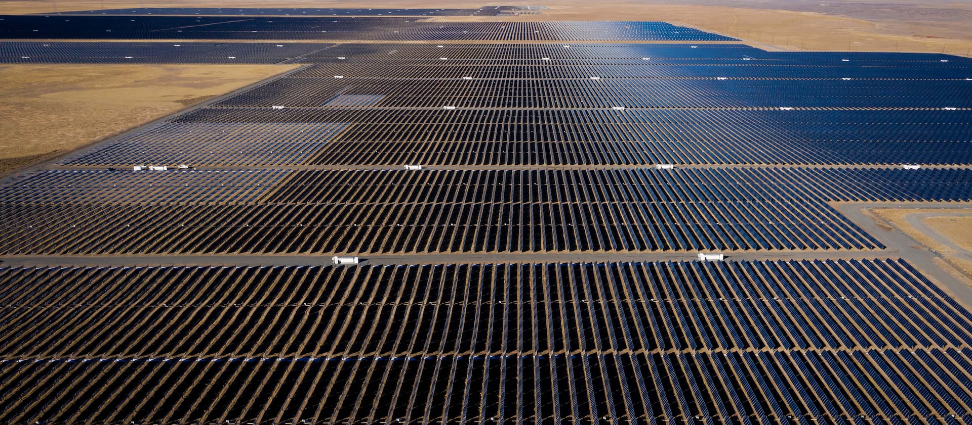 A photovoltaic solar panel installation north of Milford in Beaver County.