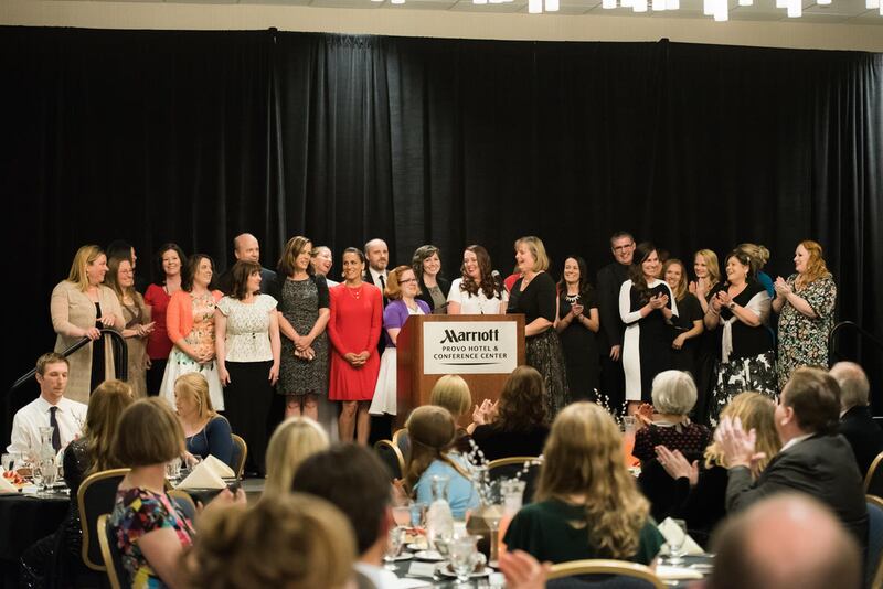 Finalists for the 2016 Whitney Awards at the gala on May 13, 2017.