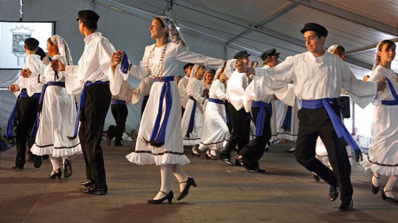 The Olympian Dance Group performs at the Utah Greek Festival in Salt Lake City on Friday. The festival runs through Sunday at the Holy Trinity Cathedral Greek Orthodox Church, 279 S. 300 West. Admission is $3.