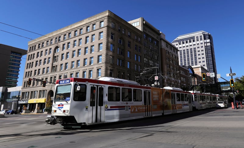 Main Street in downtown Salt Lake City is pictured on Oct. 12, 2020.