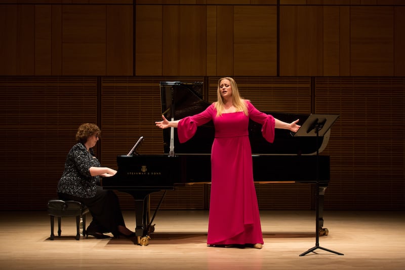 Rachel Willis-Sørensen performs at Carnegie Hall in a recital presented by the Center for Latter-day Saint Arts.