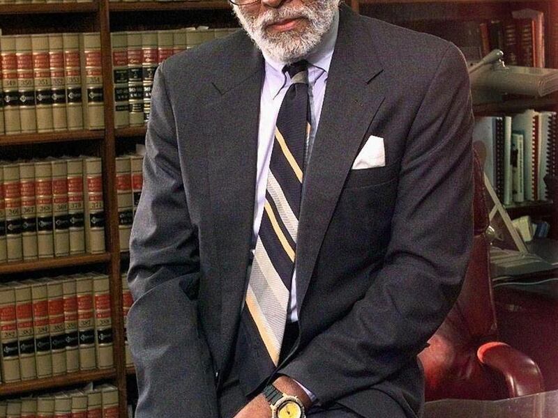FILE - This May 1996 filephoto shows Tennessee Supreme Court Justice Adolpho A. Birch Jr., in his office in Nashville, Tenn. Birch, the first black chief justice on the Tennessee Supreme Court and a consistent opponent of death sentences, died Thursday, A